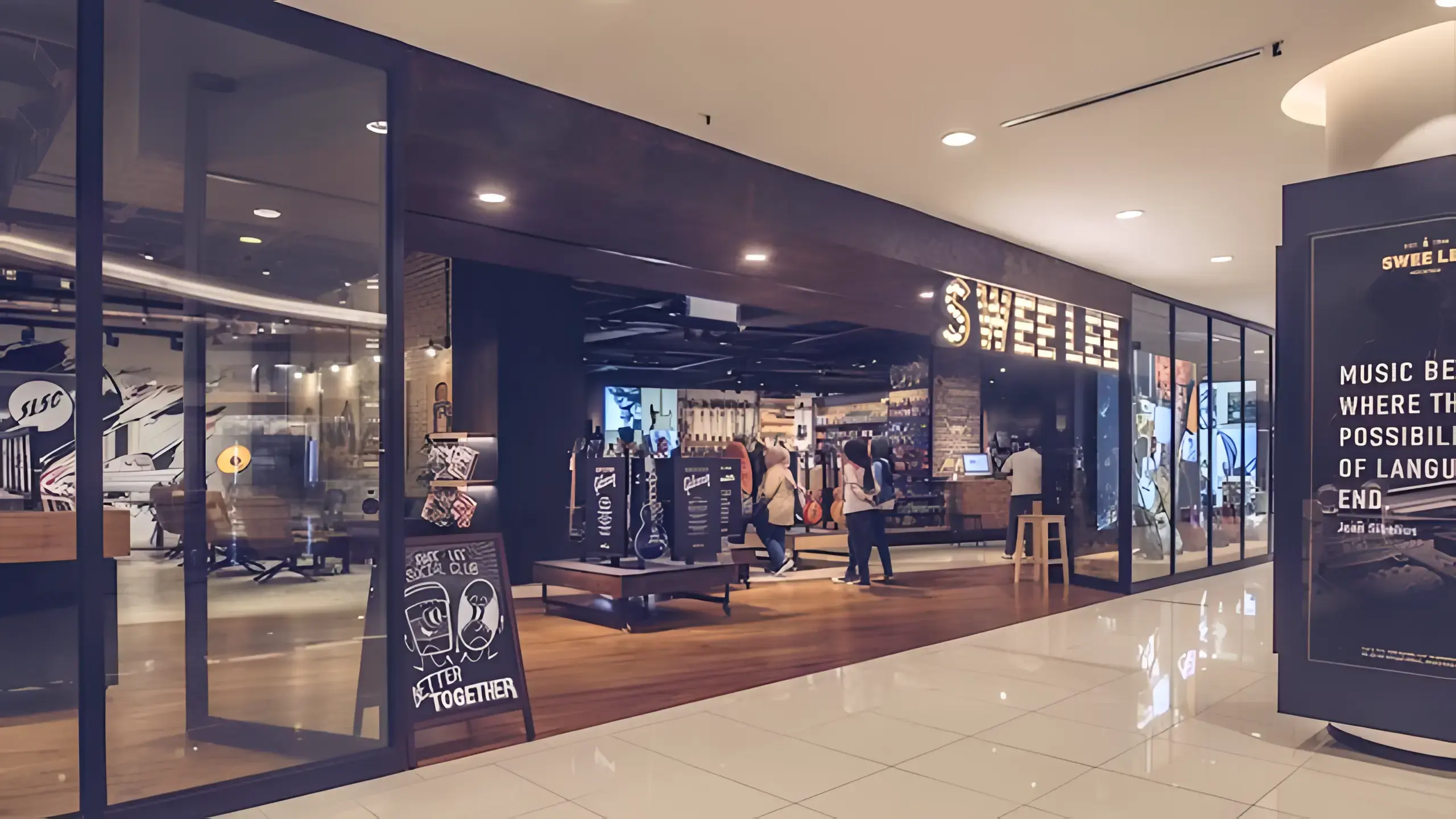 Outside view of the Swee Lee Flagship Lot 10 store